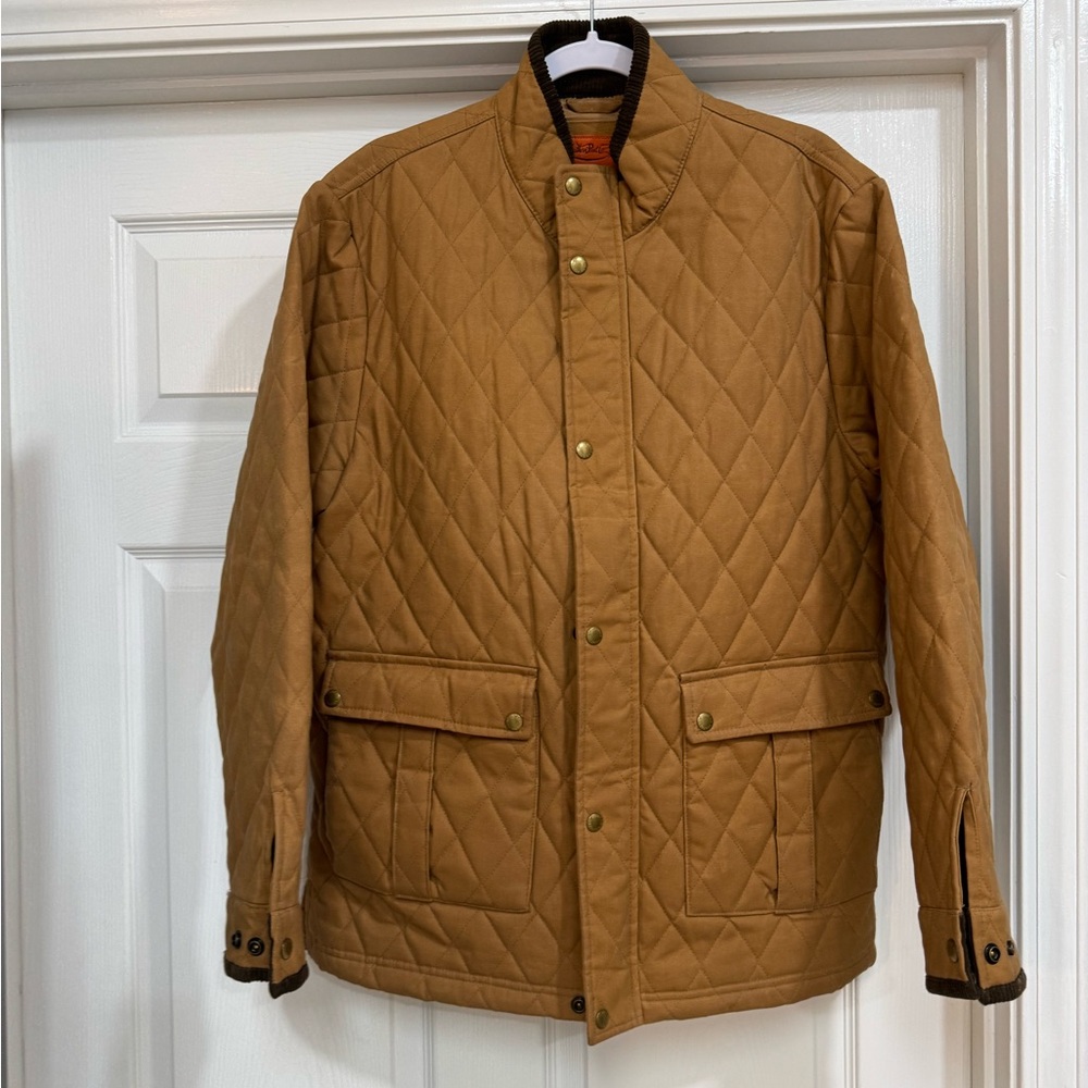 Men's Quilted Tan Jacket